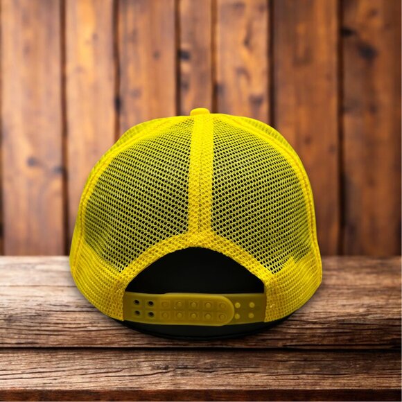 Jeet Kune Do University Mens Trucker Hat Yellow Snapback Martial Arts Ball Cap - Picture 2 of 4